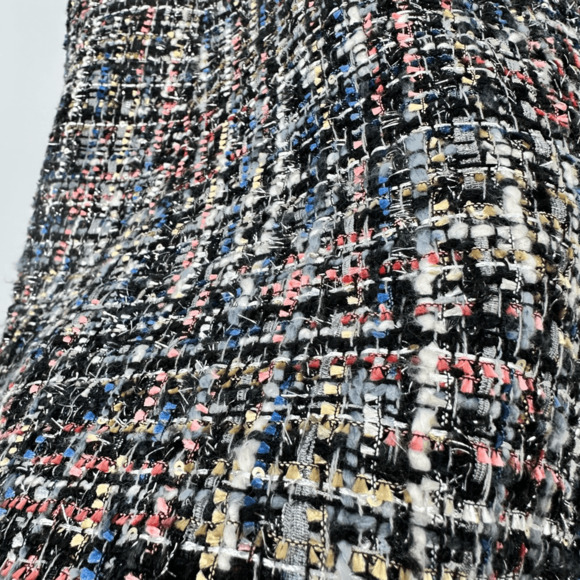 Gal Meets Glam Katherine Tweed Sleeveless Dress Sz 4 Old Money Ivy League Black - Picture 6 of 10